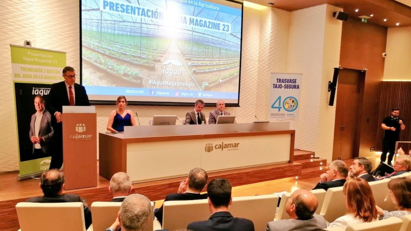 Presentación de la jornada sobre gestión del agua celebrada en Murcia