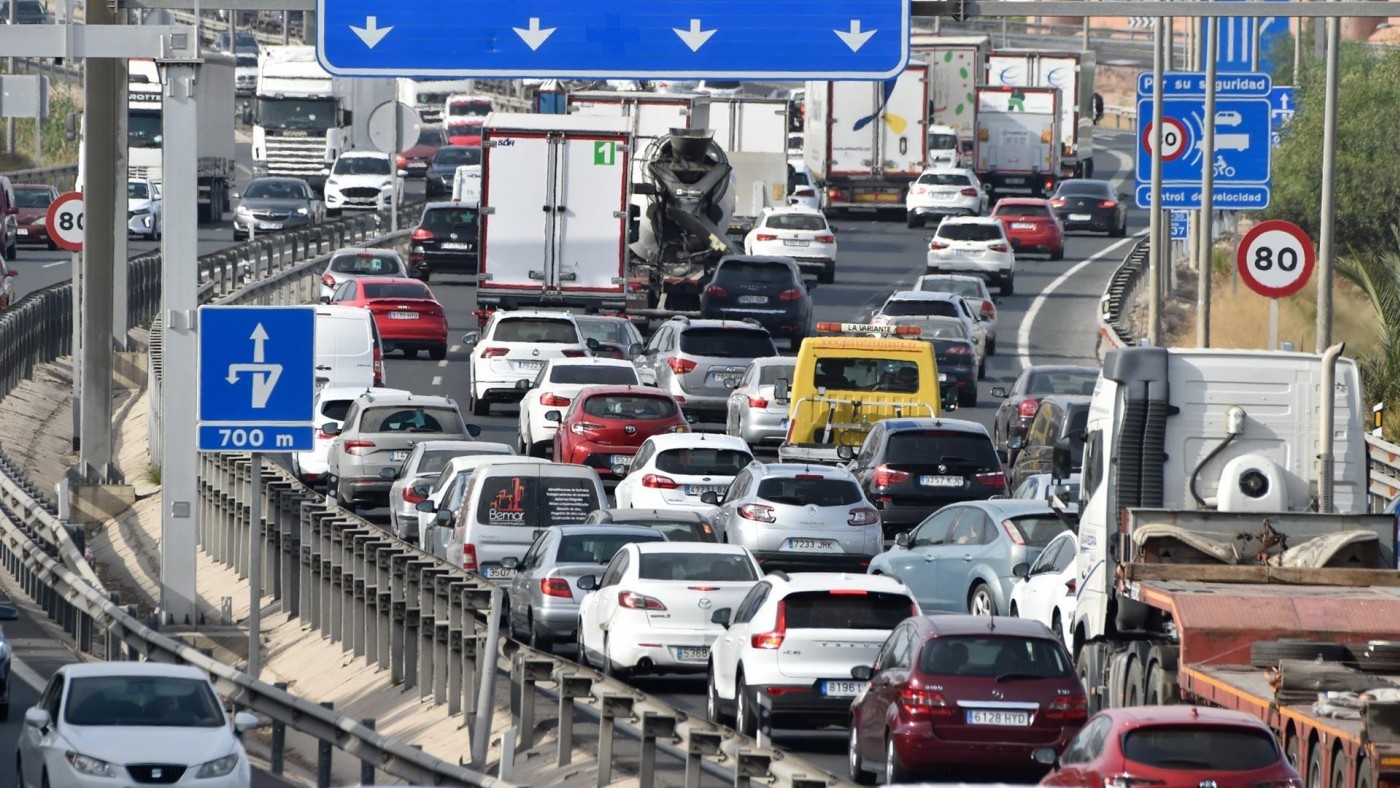 Tráfico prevé más de 200.000 desplazamientos en la Región de Murcia en 4 días