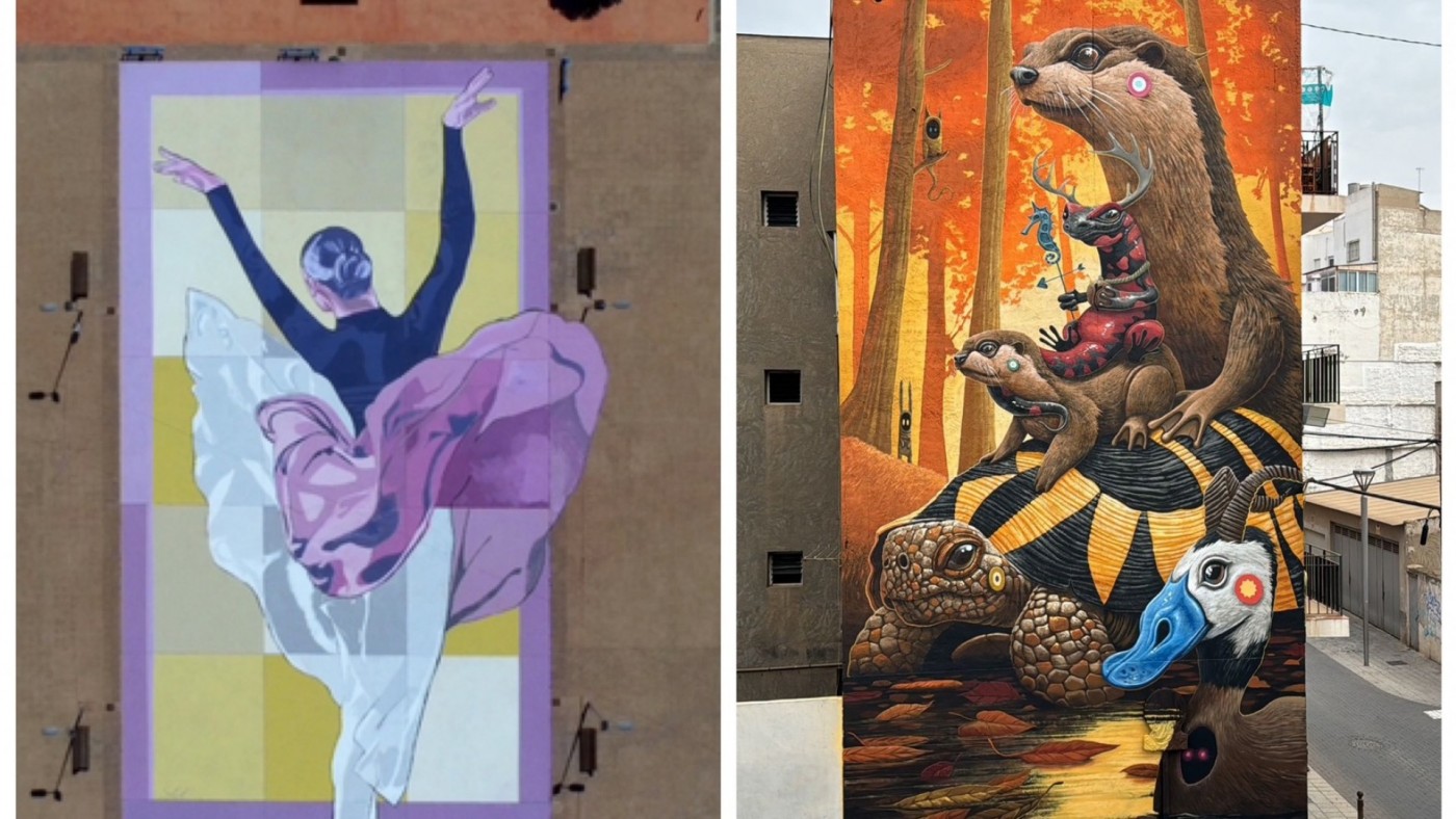 Dos murales pintados en la Región compiten por ser el mejor del mundo