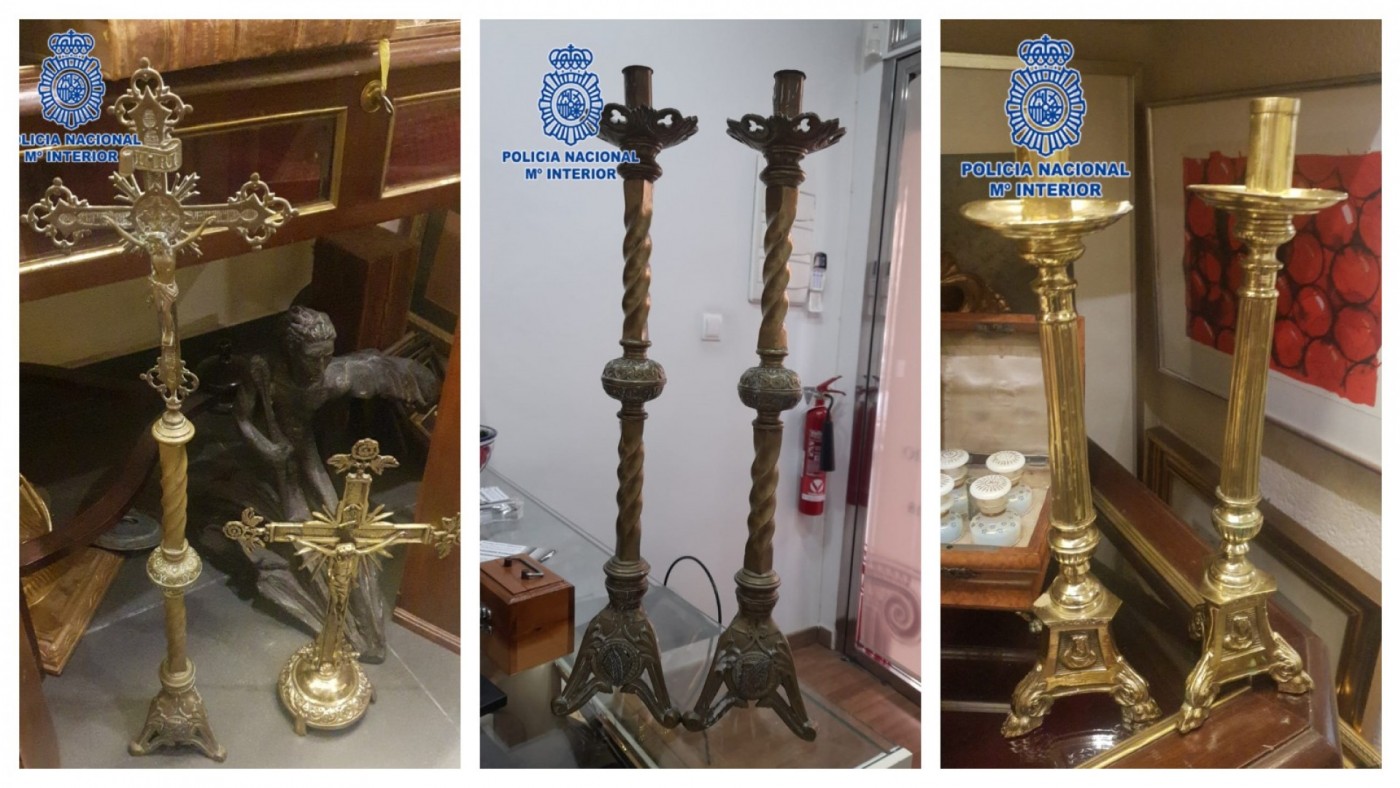 La Policía recupera objetos de gran valor histórico robados en iglesias de Murcia