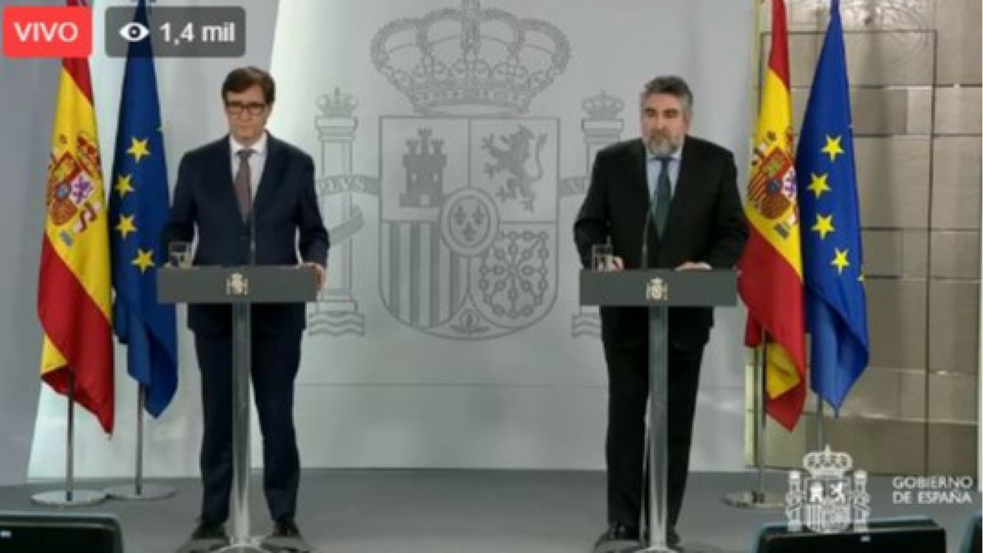 DIRECTO | El ministro de Sanidad, Salvador Illa, y el ministro de Cultura, Juan Manuel Rodríguez Uribes, comparecen en rueda de prensa 