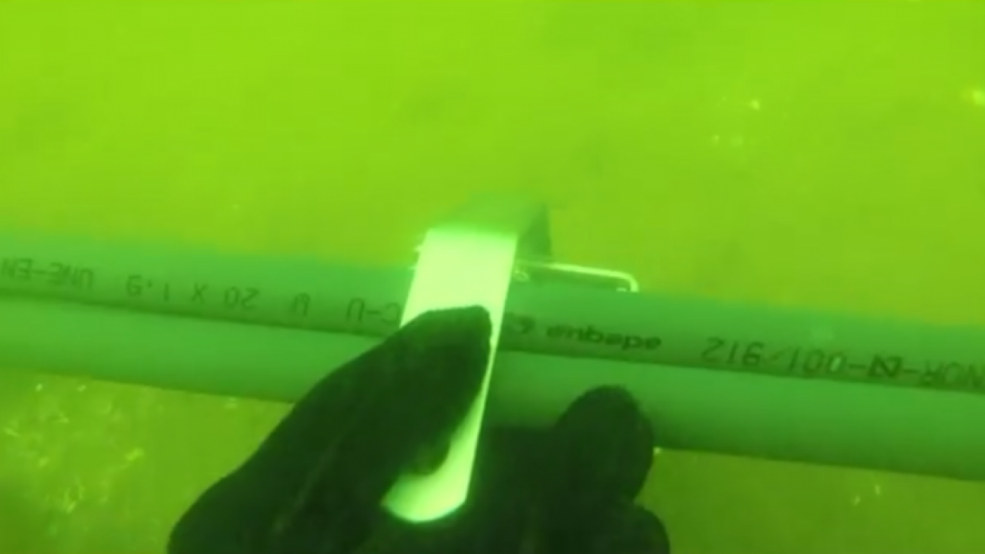 Imagen del vídeo grabado por Hippocampus en su última inmersión