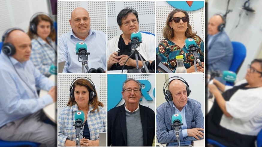 Pedro Martínez López, Carmen Gil Montesinos, Teresa Lajarín Ortega, Pilar Morales Gálvez, Francisco Javier García Martínez y José Luis Aedo Cuevas