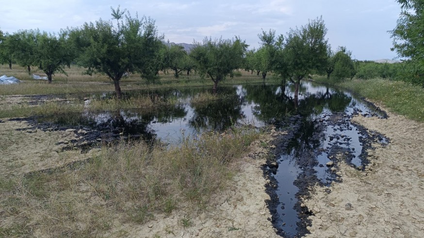 El SEPRONA investiga la fuga de petróleo a pocos kilómetros del cauce del Río Quípar y en una zona de acumulación subterránea de aguas
