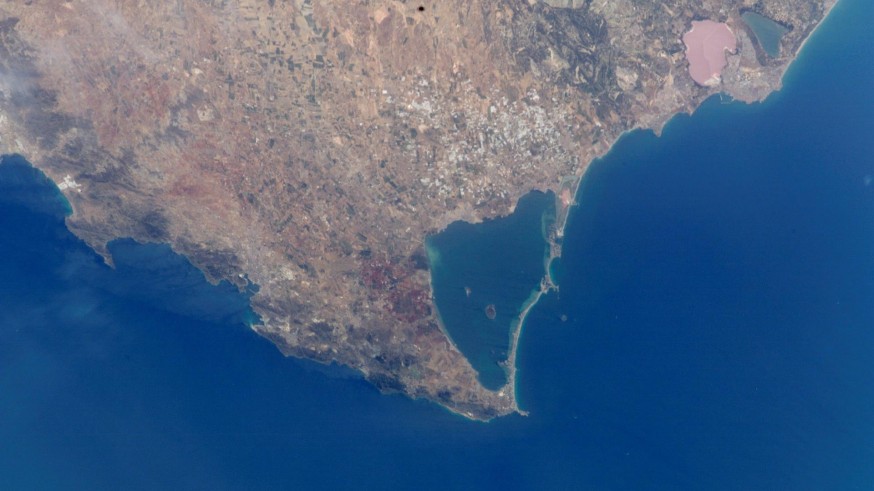 Imagen de satélite del Mar Menor.