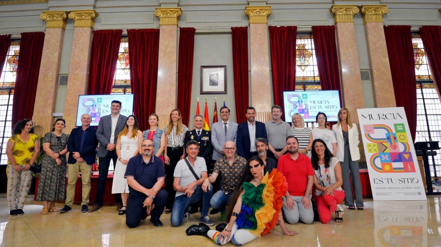 Acto institucional de presentación de las actividades del Día del Orgullo LGTBIQ en Murcia