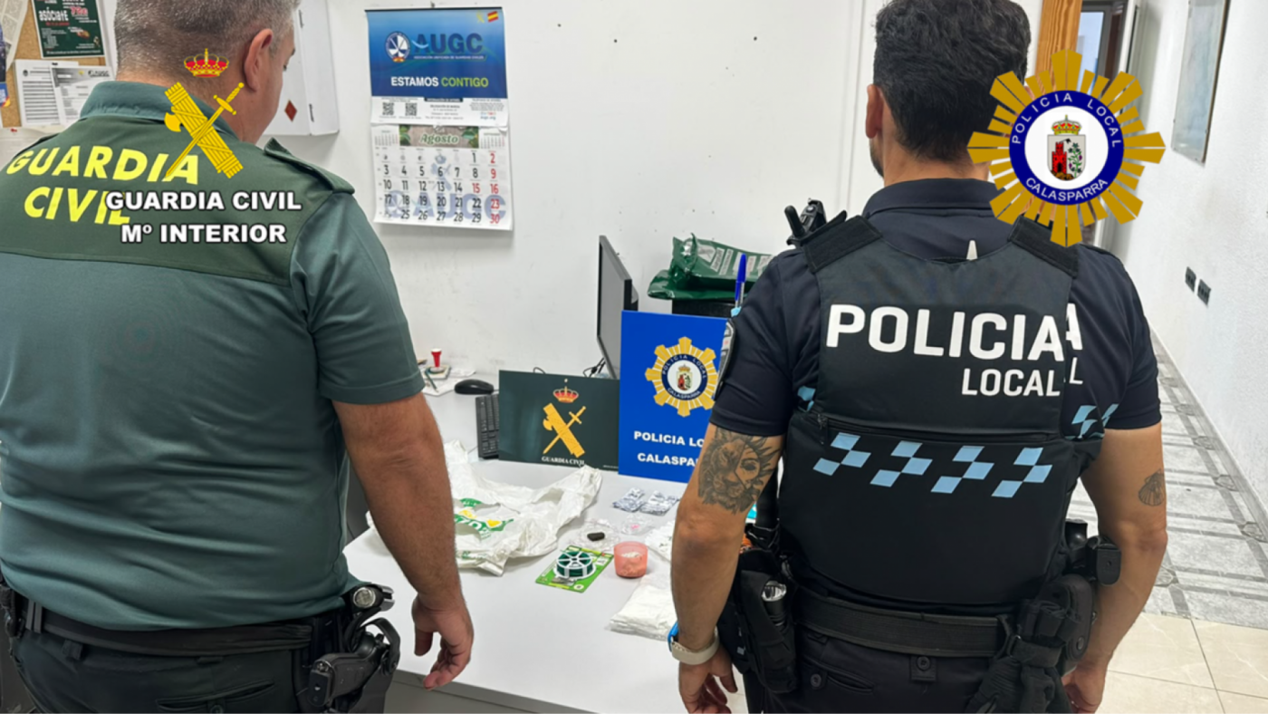 Cuatro detenidos en Calasparra en una operación antidroga