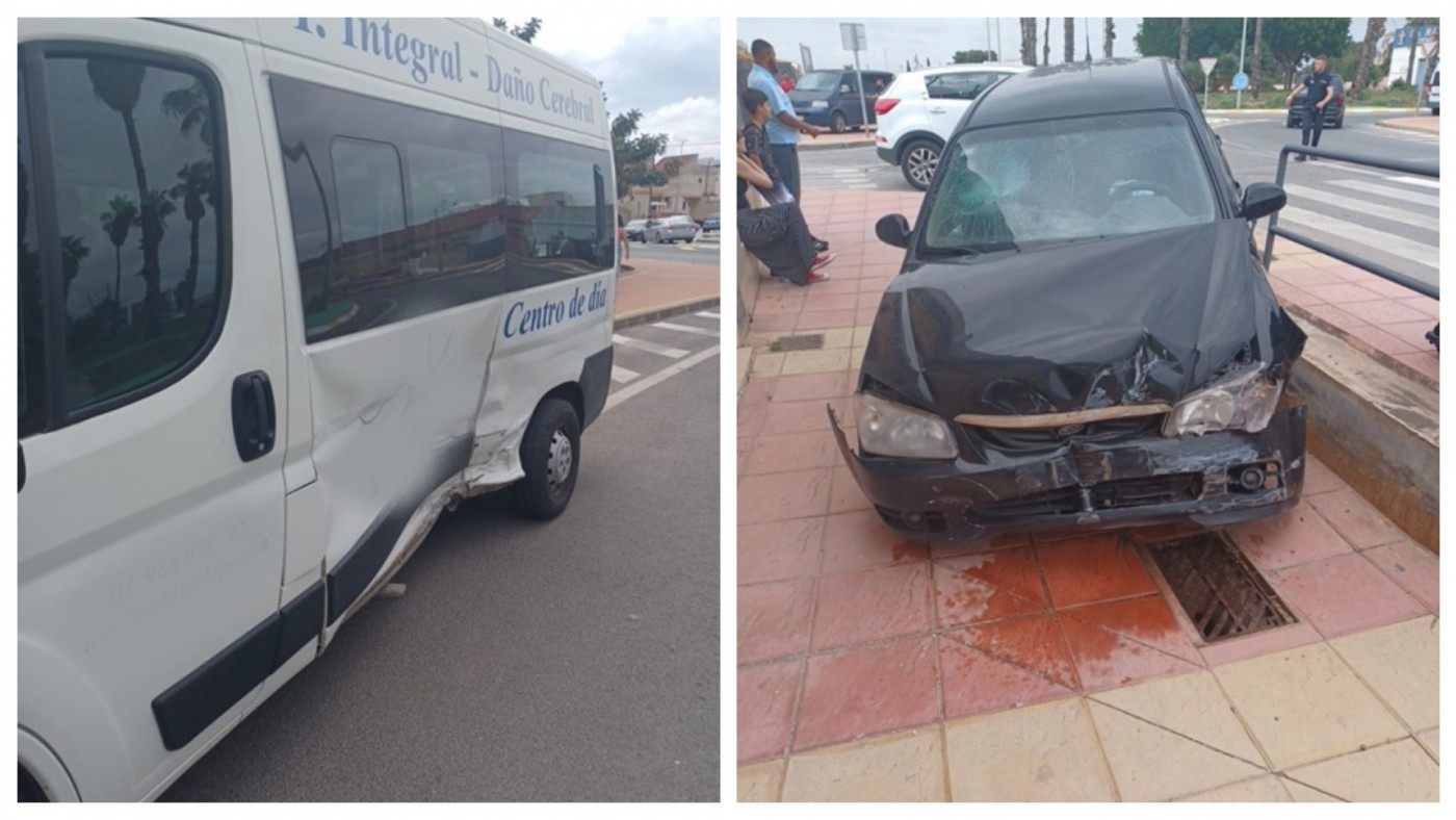 Tres heridos en un accidente entre un coche y una furgoneta en La Palma