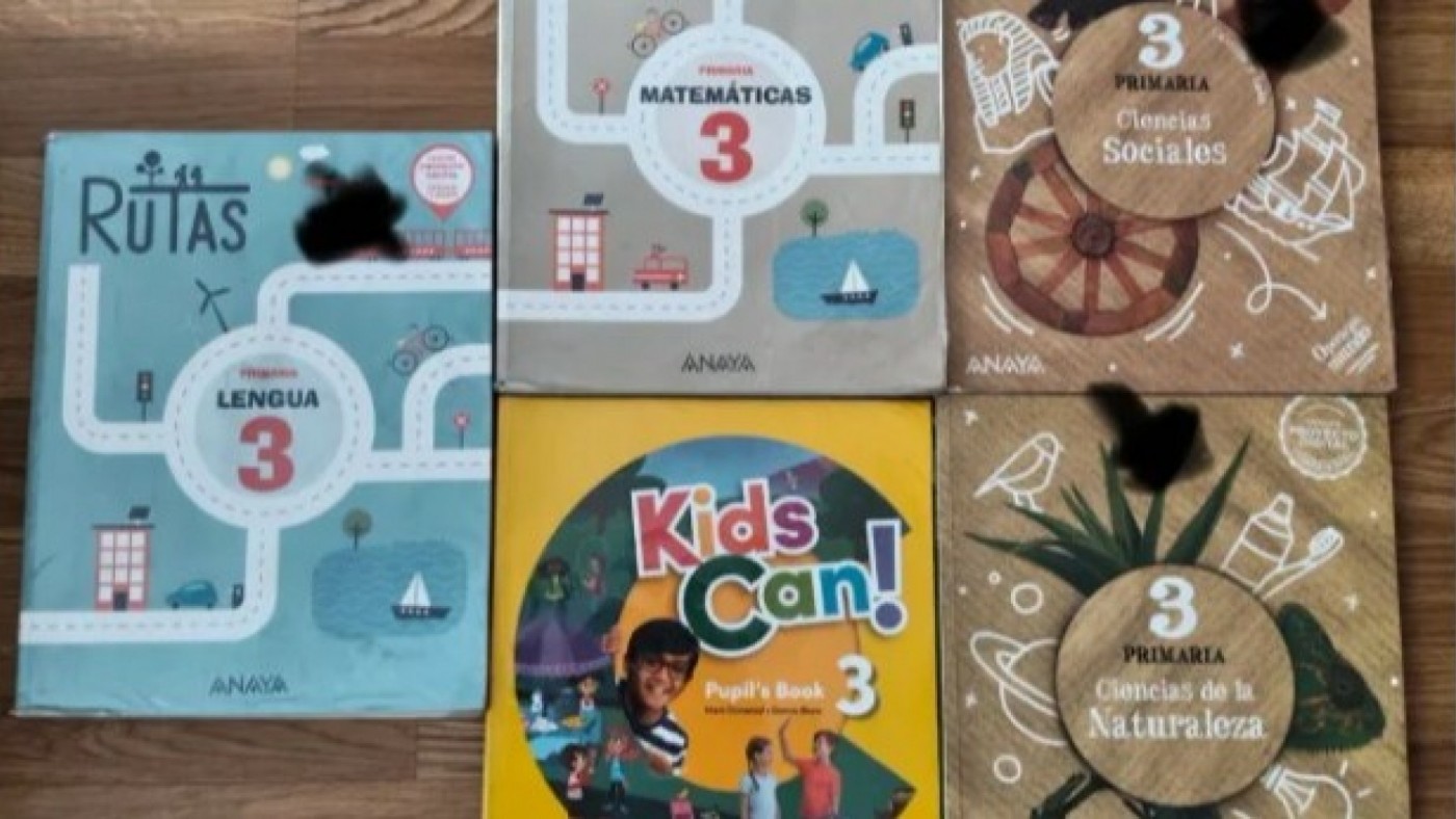 Los libros de texto de tercero de Primaria no se renovarán este próximo curso
