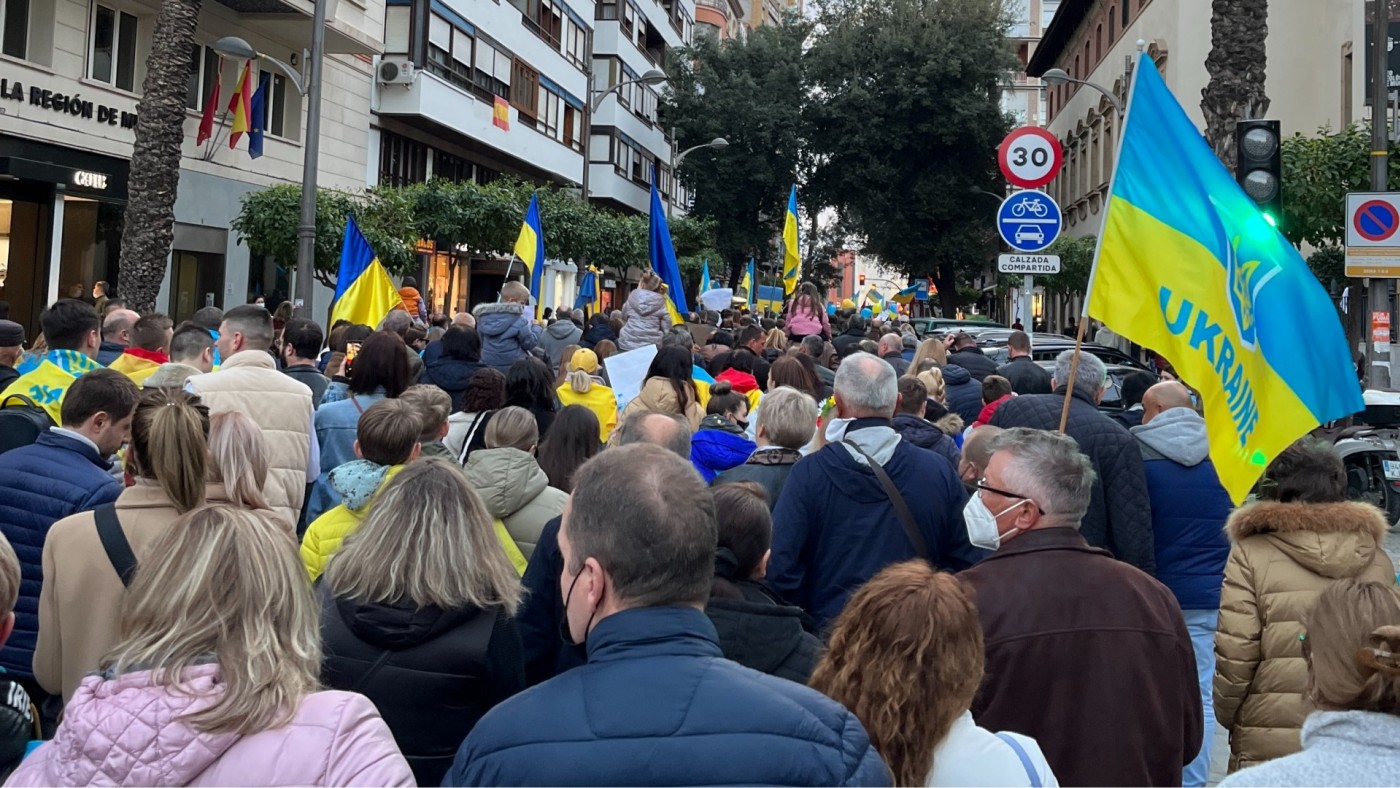 Ucranianos en Murcia claman por los derechos de los niños víctimas de la guerra