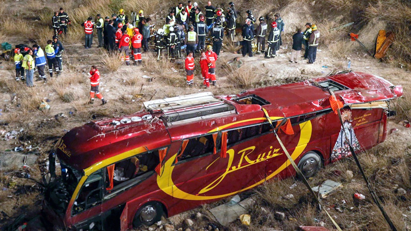 Accidente ocurrido en Cieza en noviembre de 2014