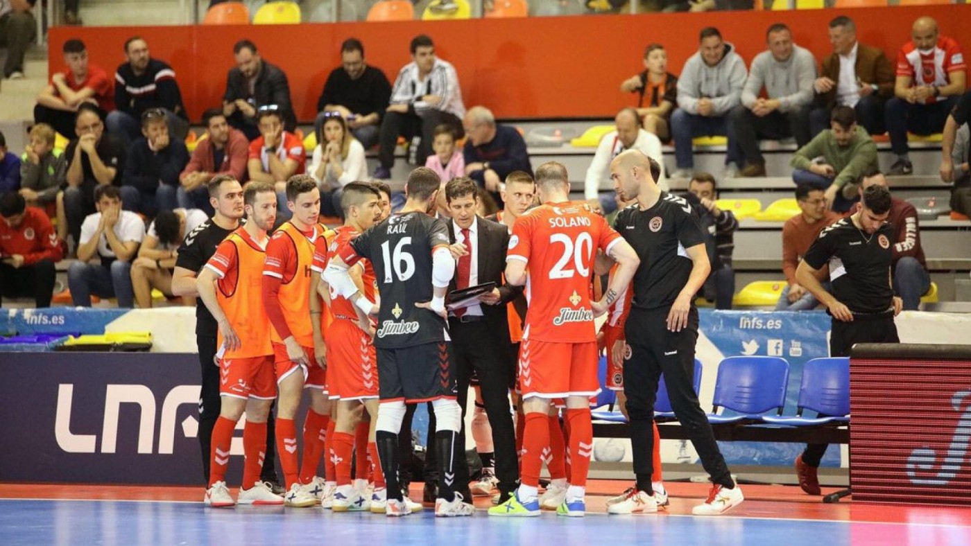 Partido de fútbol sala. Fuente: Rafa Fernández (@rafaportero15)