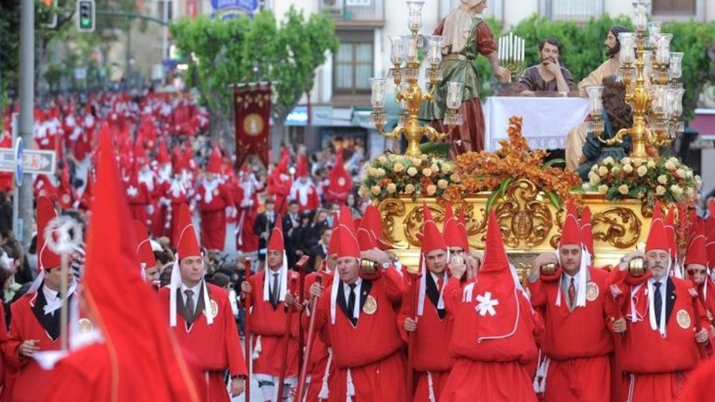 Suspendida la procesión de 'Los Coloraos' en Murcia ante la previsión de lluvia