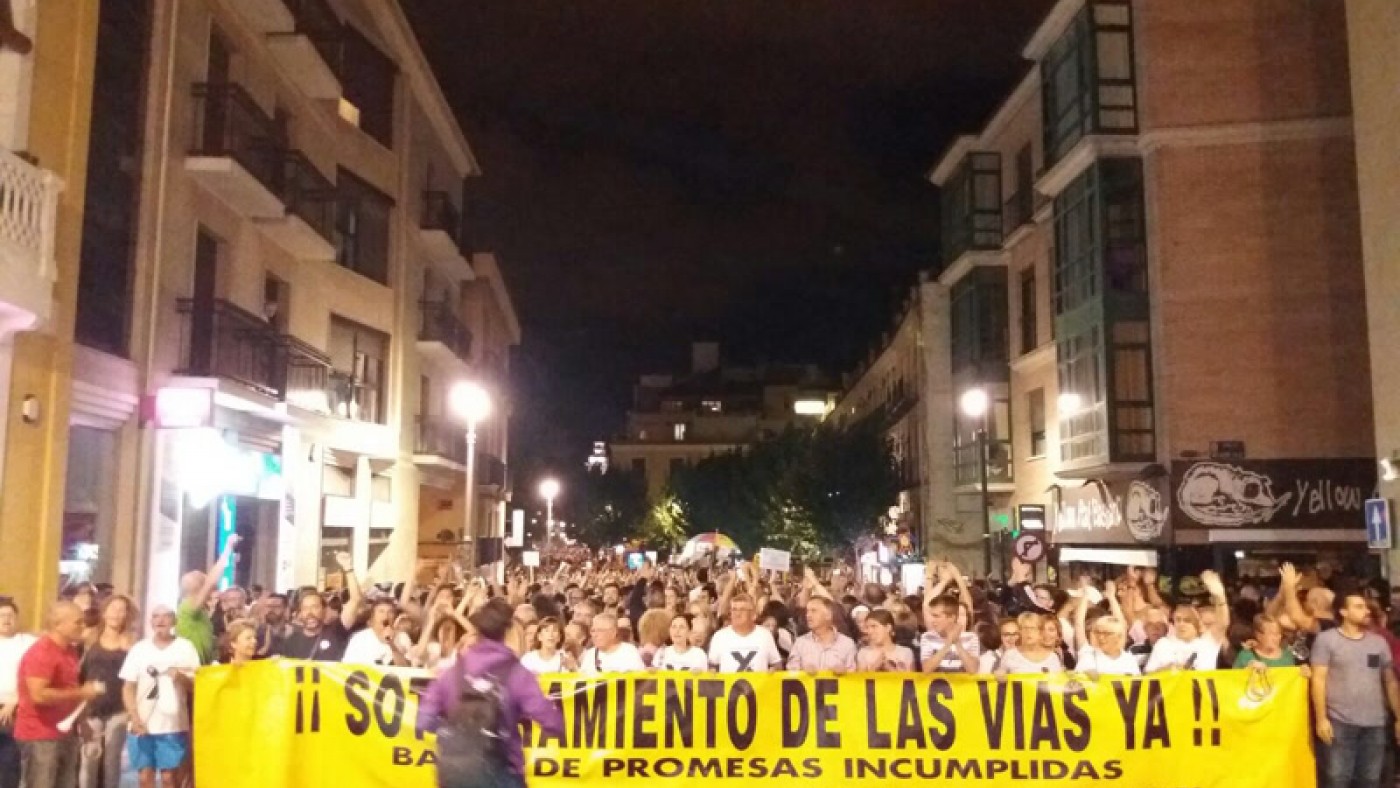 Miles de vecinos se manifestan en Murcia el pasado sábado