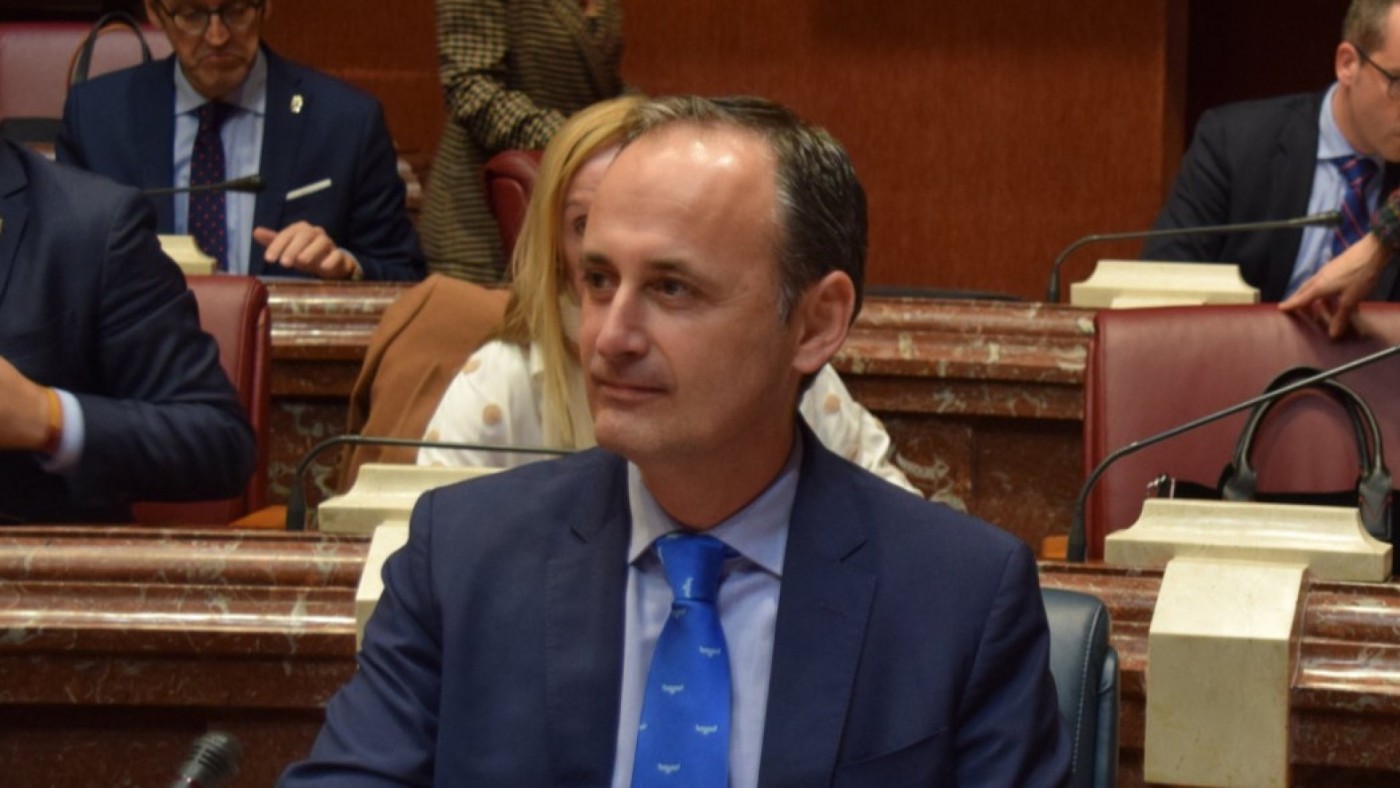 El consejero de Presidencia y Hacienda de la Región de Murcia, Javier Celdrán
