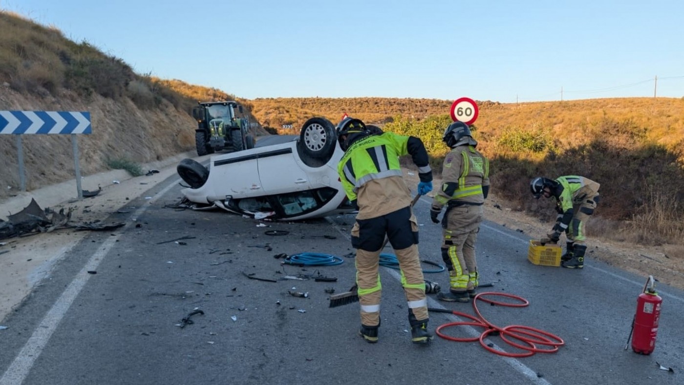 Cinco heridos en un accidente de tráfico en Águilas