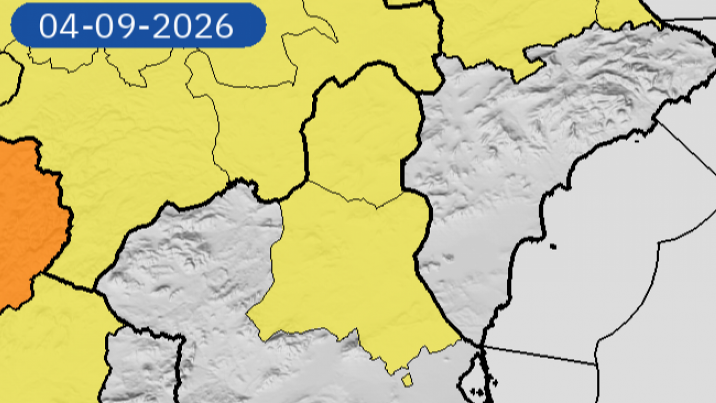 La Aemet activa el aviso amarillo por calor este viernes en el Altiplano y la Vega del Segura