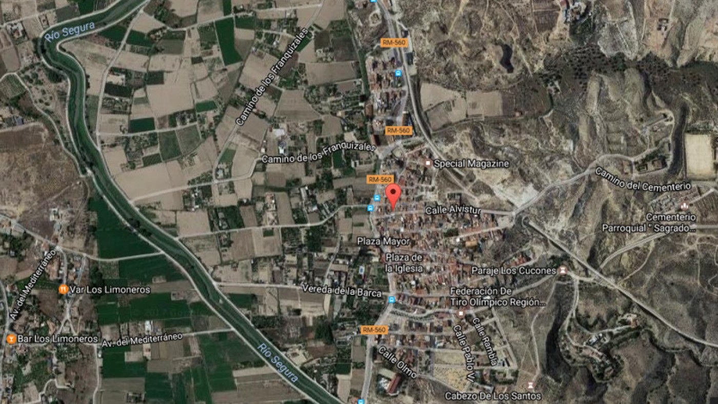 Imagen de Google maps de la Ribera de Molina 