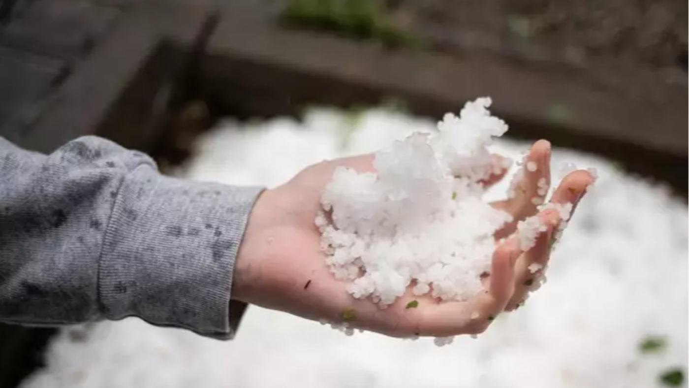 Una tormenta de agua y granizo provoca destrozos en el Valle de Ricote