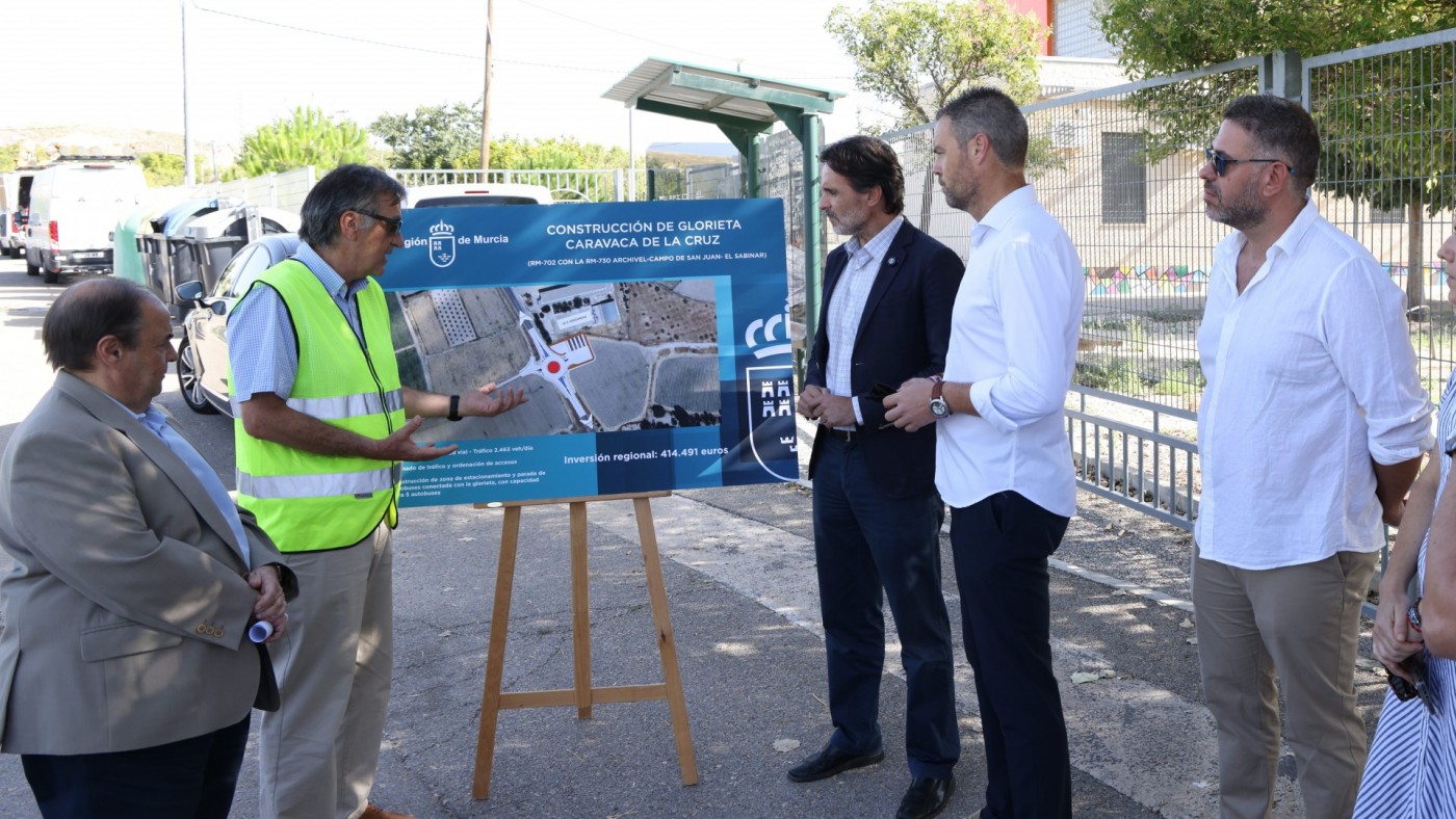 La Comunidad construirá una rotonda en Caravaca para mejorar la seguridad vial en Archivel