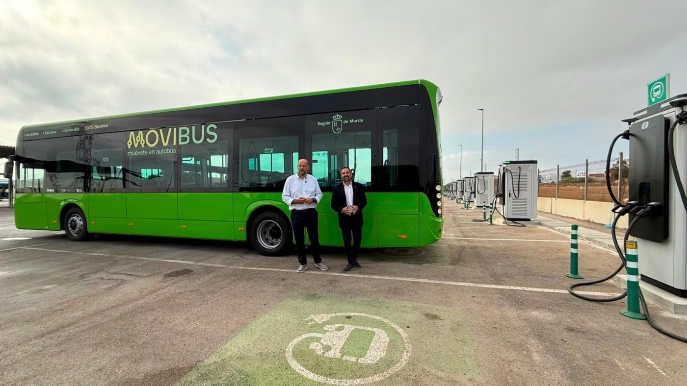 Cartagena completa la red regional de recarga con 26 puntos para autobuses eléctricos