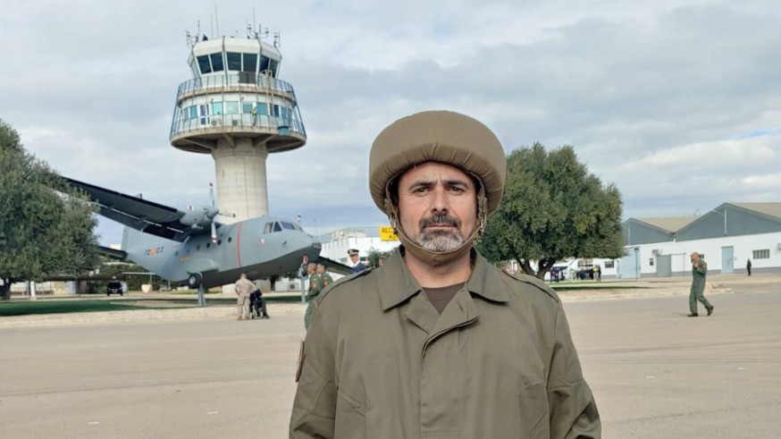 José Antonio Ruiz, cabo mayor, instructor en la Escuela de Paracaidismo de Alcantarilla