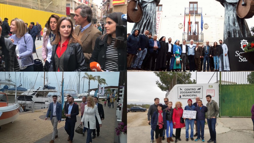 Agenda electoral de los candidatos en Murcia.
