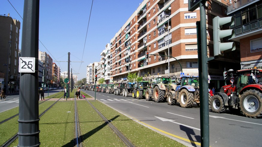La manifestación en defensa del campo murciano contará con miles de personas y 350 tractores