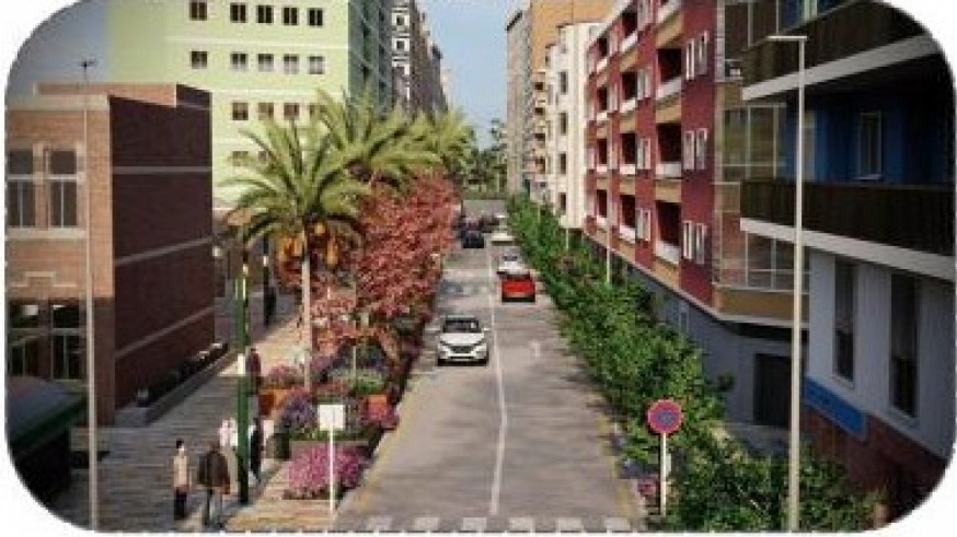 La calle San Andrés de Murcia será objeto de obras para revegetar el tramo entre Plaza de San Agustín y el Jardín del Malecón 