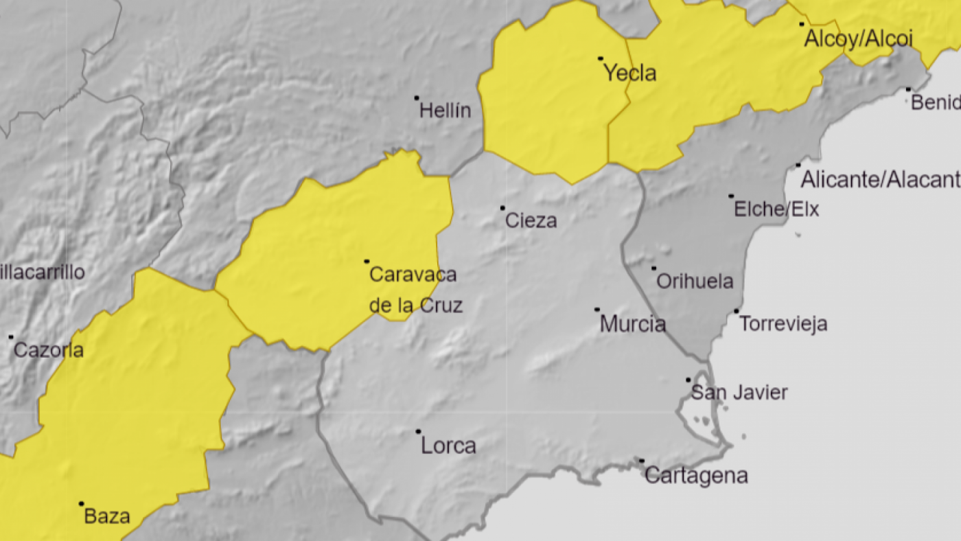 Aviso amarillo hasta el martes por temperaturas mínimas de -4º en Altiplano y Noroeste