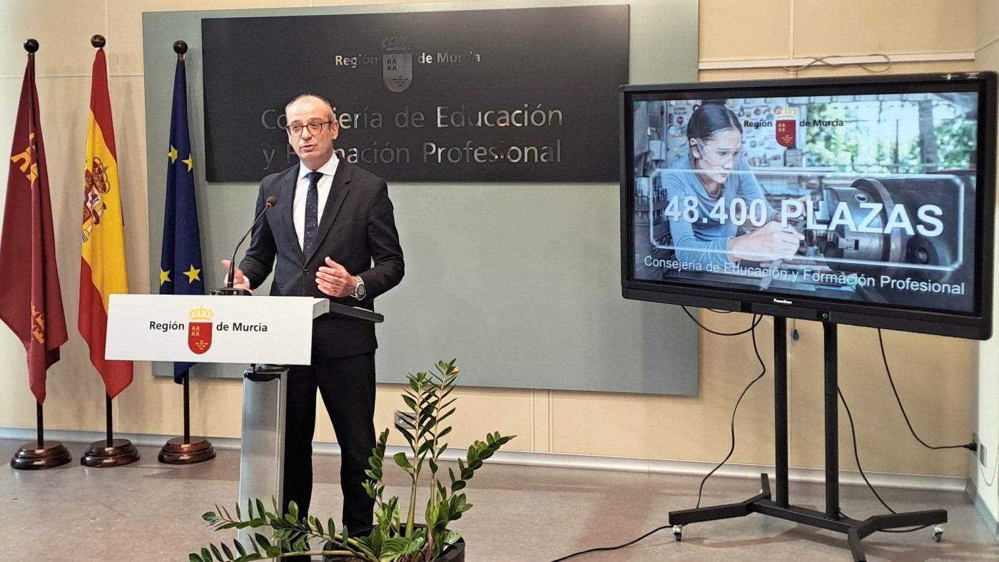 1.600 plazas extra para la Formación Profesional en la Región