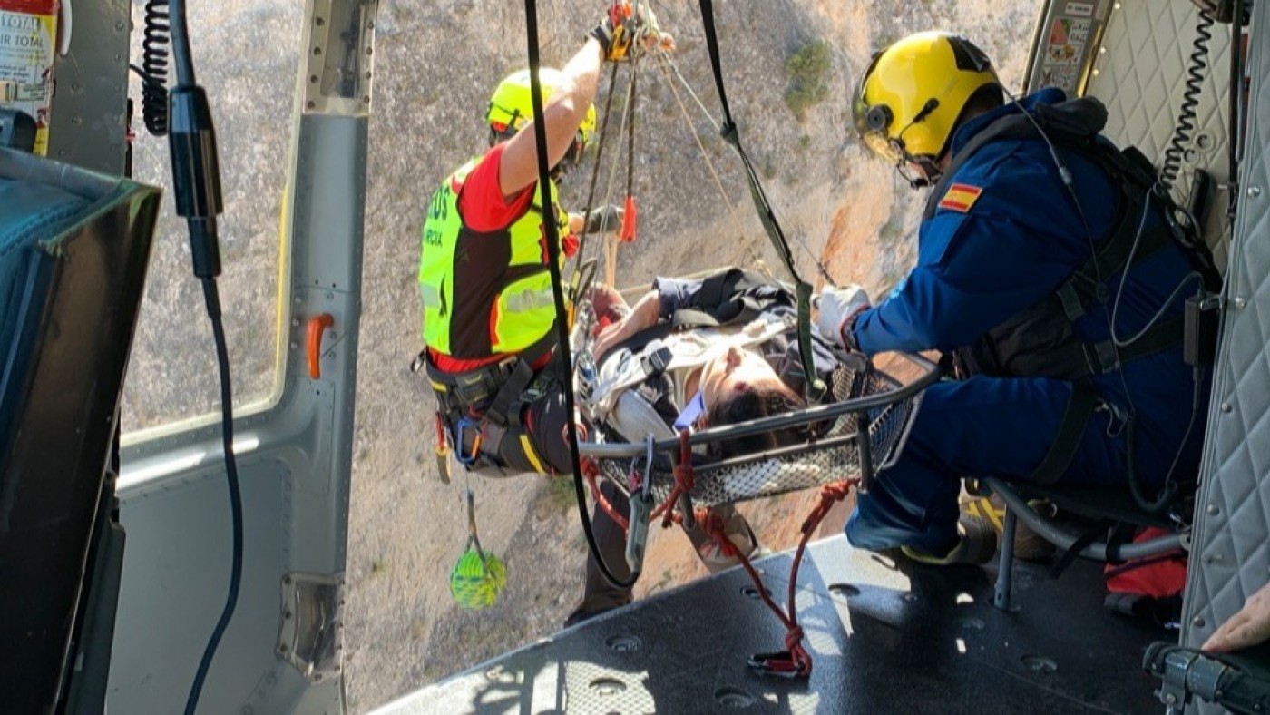 Rescatan a una escaladora de 25 años en Jumilla
