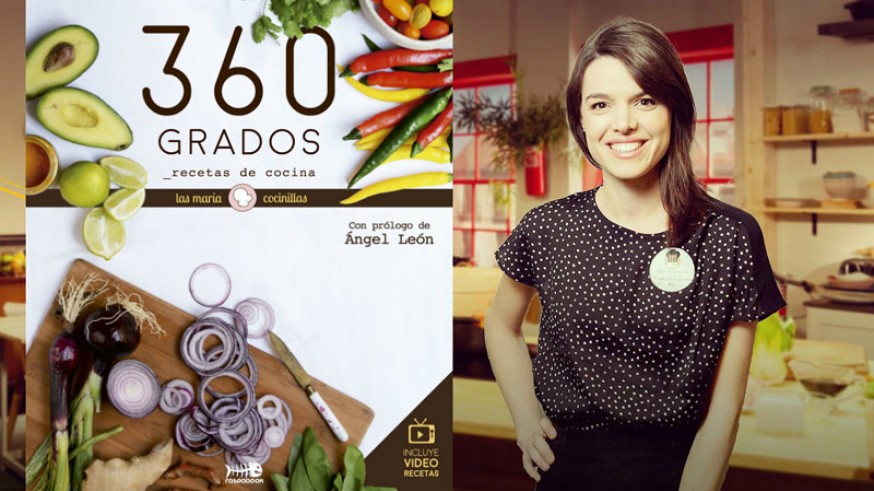 Teresa Marín Blázquez y portada del libro 360 grados
