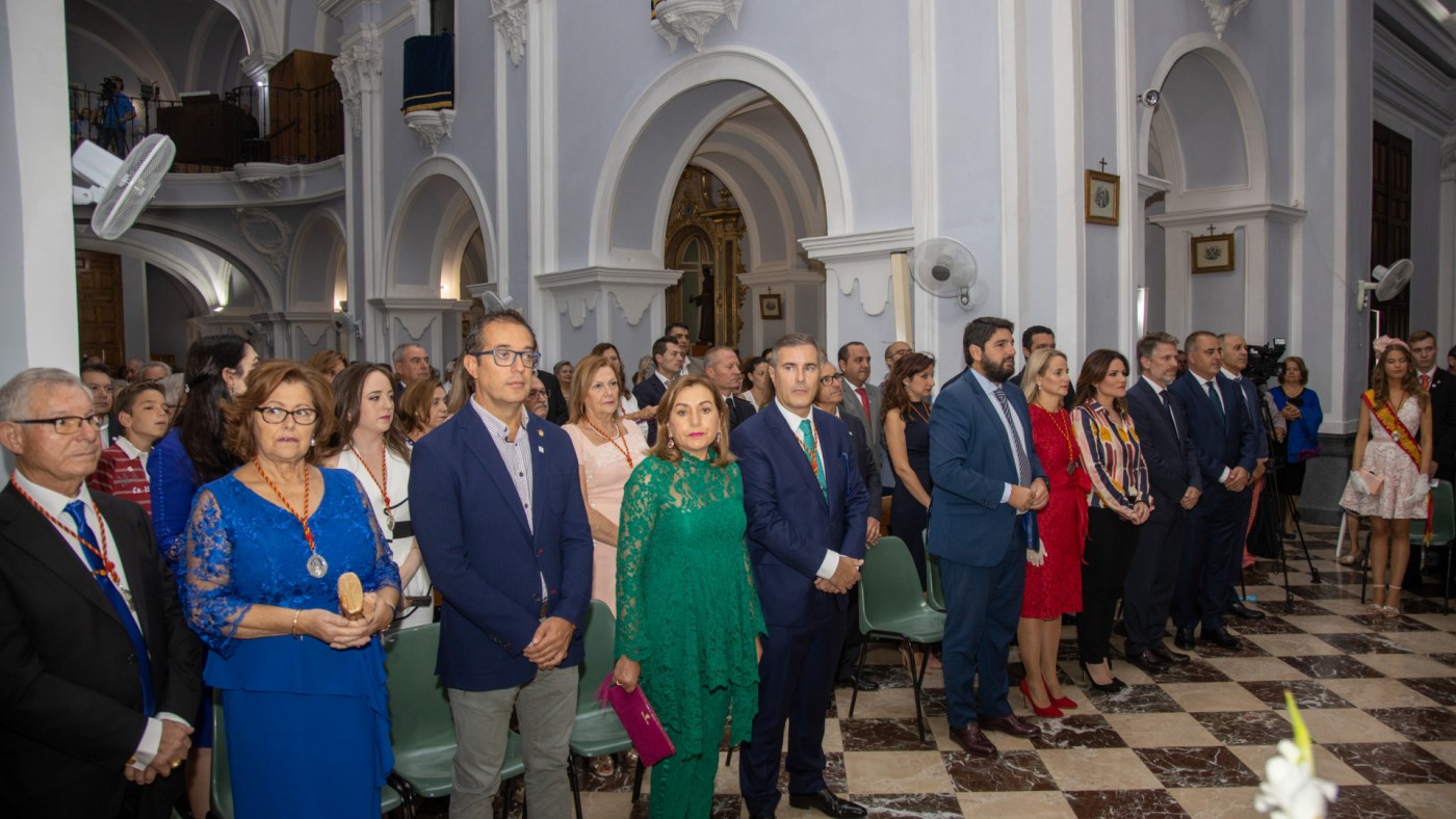 Celebración religiosa a la que ha acudido López Miras en Cehegín