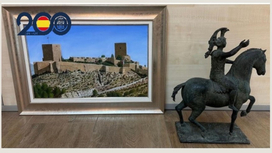 Detenidos en Lorca por robar una escultura de bronce y un cuadro de una galería de arte