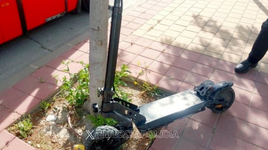 Aumentan un 43'5% los accidentes con patinete en Murcia