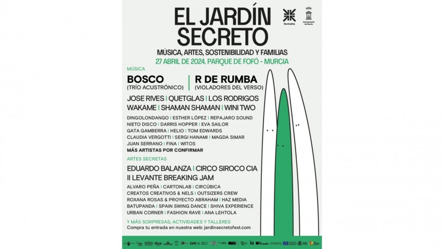 Tercera edición del festival cultural y sostenible, El Jardín Secreto, en Murcia