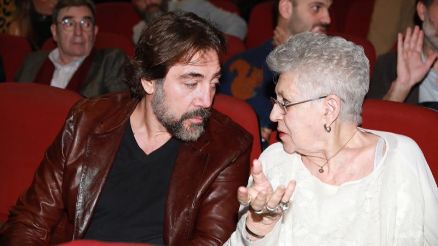 Pilar Bardem con su hijo Javier. Foto: Europa Press