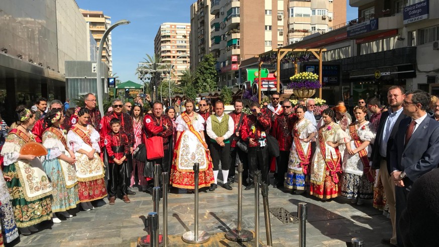 Concentración celebrada esta mañana en la Avenida de la Libertad de Murcia