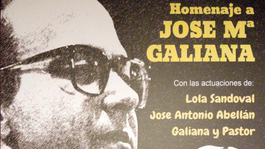 José María Galiana será homenajeado el día 9 de diciembre en el Teatro Circo de Murcia