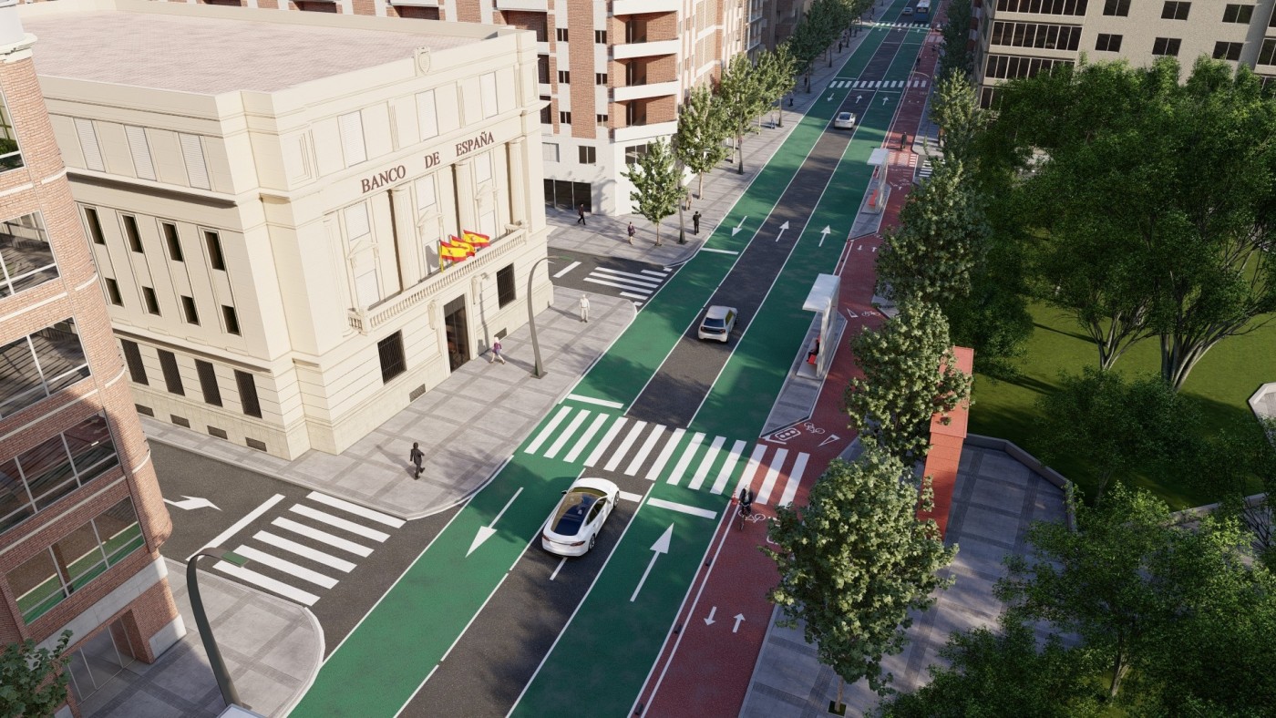 Las obras de movilidad reducirán el tráfico a un solo carril en la Gran Vía