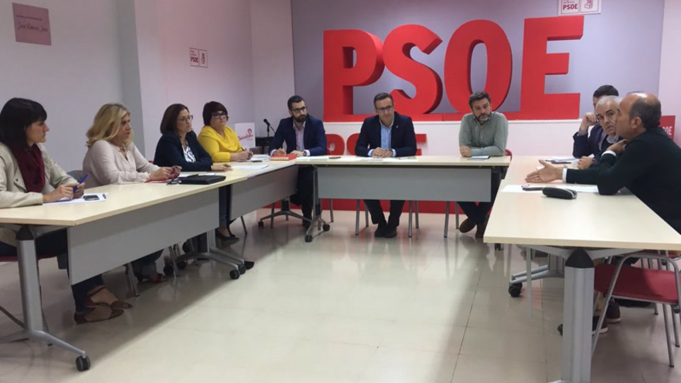 Reunión de trabajo en el PSOE sobre el soterramiento