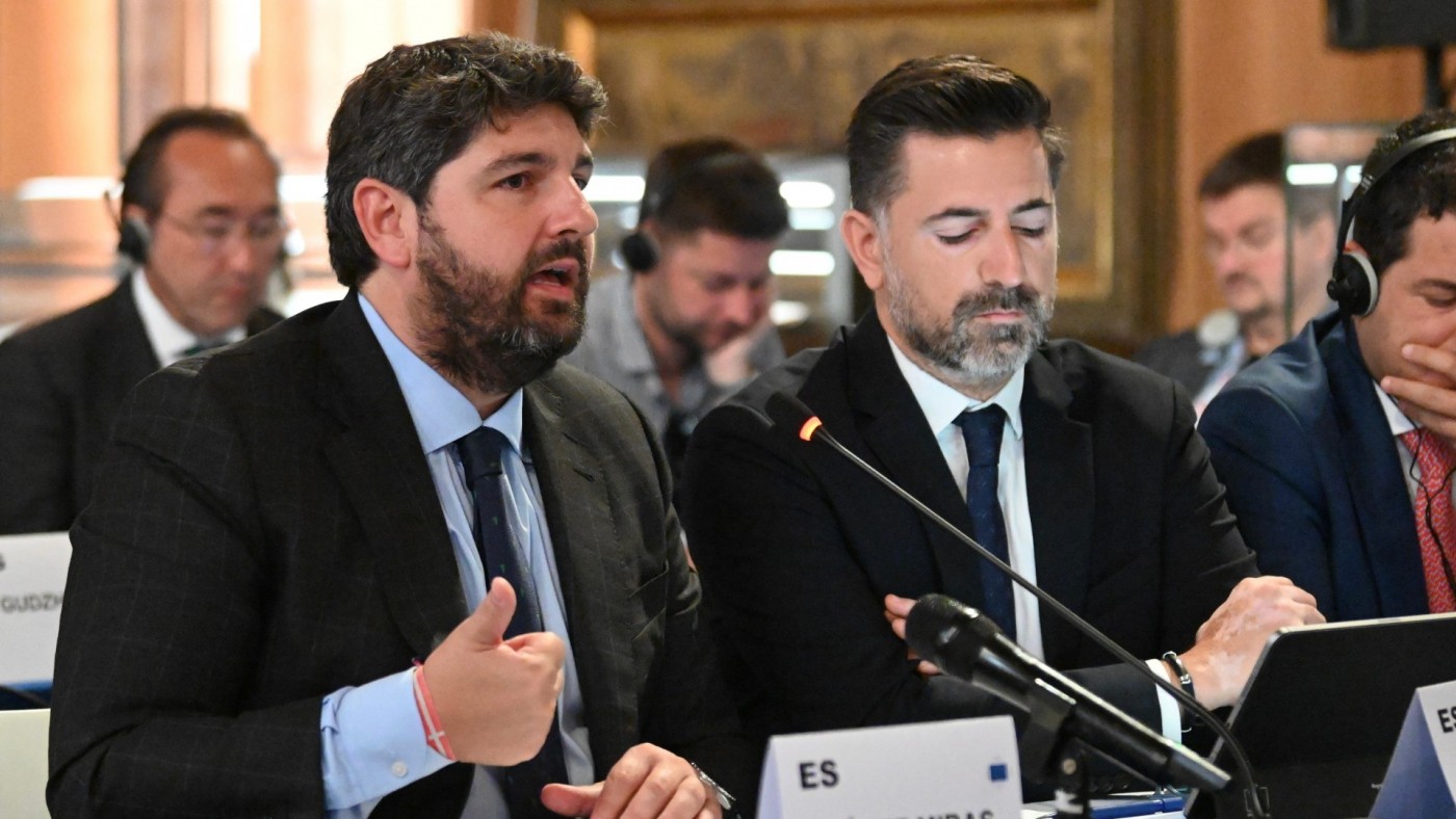 López Miras pide a los estados europeos que desarrollen planes hidrológicos nacionales 