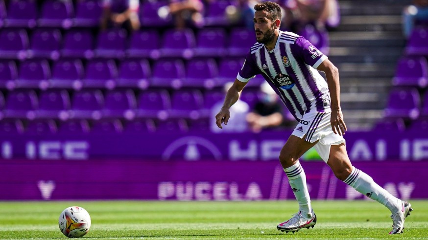 Kiko Olivas, en un partido con el Real Valladolid.