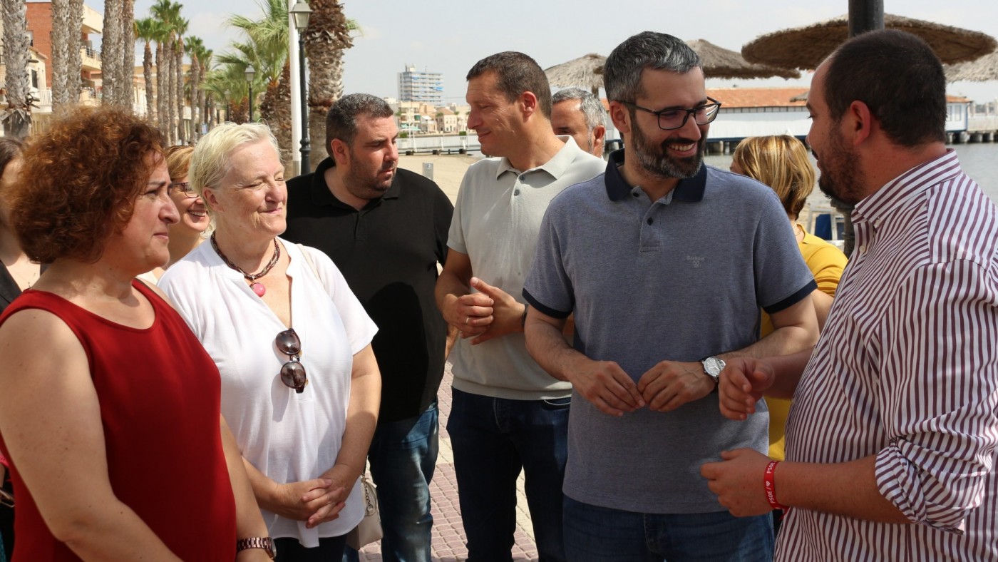 El PSOE pone en valor 484 millones de euros de inversión para recuperar el Mar Menor
