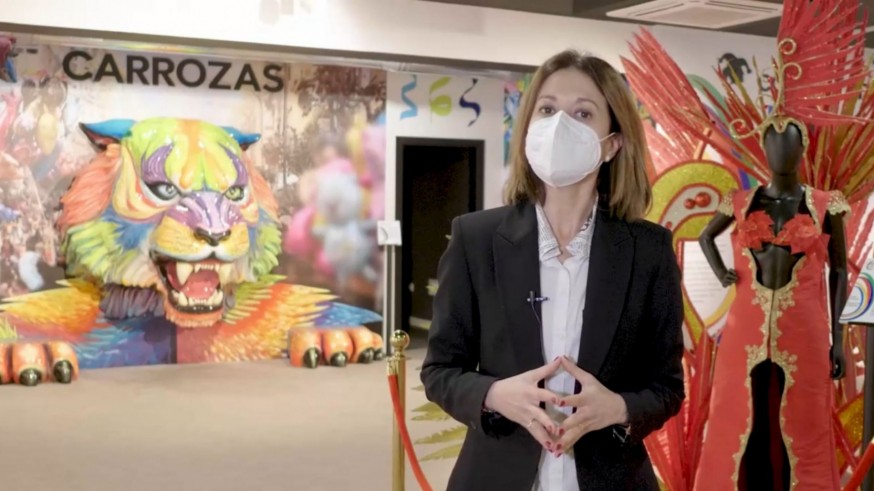 Mari Carmen Moreno, Alcaldesa de Águilas, en el nuevo Museo del Carnaval 