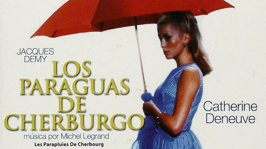 Detalle del cartel de 'Los paraguas de Cherburgo'