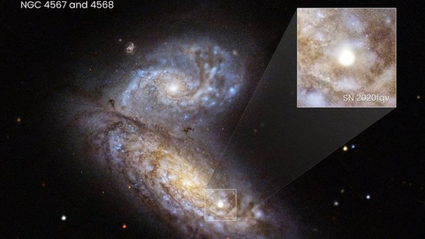 El telescopio Hubble ha permitido que conozcamos los instantes antes y el momento exacto en el que una estrella se convierte en supernova