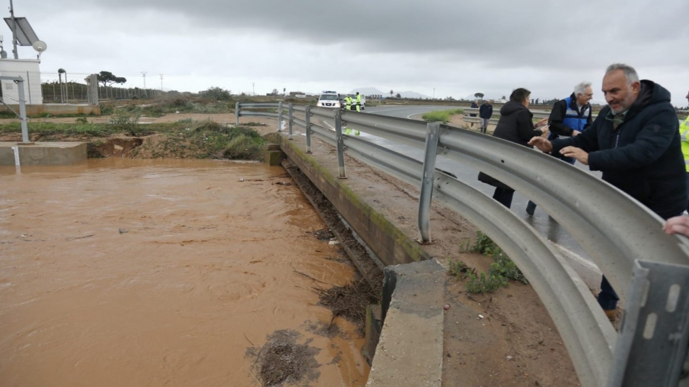 Continúan las lluvias intensas en la Región de Murcia