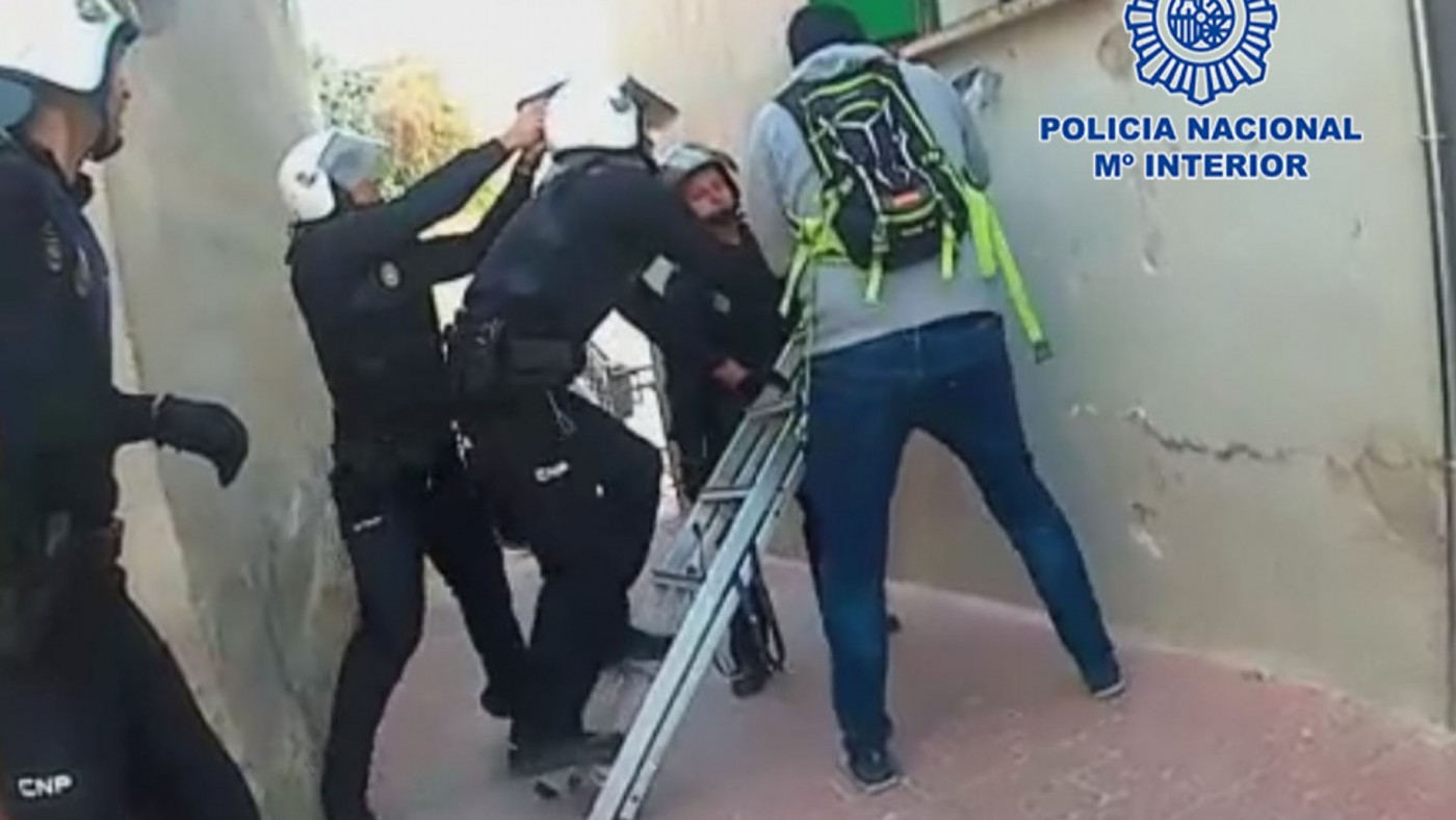 Intervención policial en Lorca